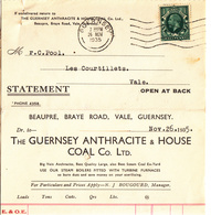 Guernsey - Folded Invoice/Statement Dated Nov. 1935 - United Kingdom