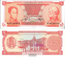 Venezuela Pick-number: 70b Uncirculated 1989 5 Bolivares - Venezuela