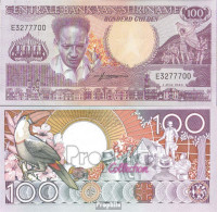 Suriname Pick-Nr: 133a Bankfrisch 1986 100 Gulden - Surinam