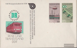 DDR U3 Official Envelope Unused 1985 Railway Engineering - Umschläge - Ungebraucht