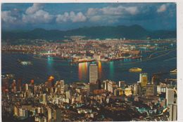 Chine,asie,HONG KONG The Nignt,la Nuit,from Peak,mer,gratte-ciel,ville Grandiose,rare - China (Hong Kong)