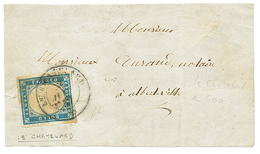 16 "LE CHATELARD" : 1855 SARDAIGNE 20c TB Margé Obl. LE CHATELARD Sur DEVANT De Lettre. Signé DIENA. Bureau Trés Rare (C - Altri & Non Classificati