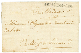 55 Occupation FRANCAISE De L' ILE DE MINORQUE : 1782 ARM. DE MAHON Sur Lettre Avec Texte Daté "MAHON" Pour La FRANCE. GR - Other & Unclassified