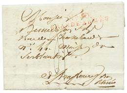 63 POLOGNE : 1807 N°40 GRANDE-ARMEE Rouge Sur Lettre Avec Texte Daté "POSEN" Pour STRASBOURG. TB. - Other & Unclassified