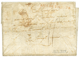 65 "TRAU ILLYRIE" : 1807 N°2 ARM. DE DALMATIE Rouge Sur Lettre Avec Texte Daté "TRAU" Pour La FRANCE. TB. - Other & Unclassified