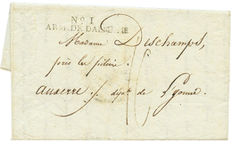 66 1808 N°1 ARM. DE DALMATIE Sur Lettre Avec Texte De RAGUSE Pour La FRANCE. RARE. Superbe. - Andere & Zonder Classificatie