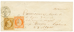 110 1853 40c CERES 4 Trés Grande Marges + 10c PRESIDENCE(n°9) Marges Exceptionnelles (coin De Feuille + 1 Voisin) Obl. 3 - 1849-1850 Cérès