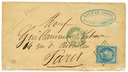 125 POSTE FERROVIAIRE - Cachet AMBULANT BP En BLEU : 1862 20c(n°14) TB Margé Obl. Losange BP En Bleu + Cachet Bleu BORDE - Autres & Non Classés