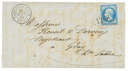 161 "BOITE MOBILE" : 1865 20c(n°22) Obl. GC 1268 + DAMMARIE-S-SAULX BTE MLE Sur Lettre Pour GRAY. TTB. - 1862 Napoléon III.