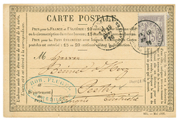 230 CARTE PRECURSEUR Pour LA HONGRIE : 1876 15c SAGE Sur CARTE PRECURSEUR Pour PEST (HONGRIE). TB. - 1876-1878 Sage (Type I)