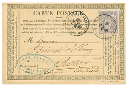 230 CARTE PRECURSEUR Pour LA HONGRIE : 1876 15c SAGE Sur CARTE PRECURSEUR Pour PEST (HONGRIE). TB. - 1876-1878 Sage (Tipo I)