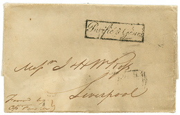 259 1813 PURIFIE A GENES Sur Lettre Avec Texte De SMYRNE Pour L'ANGLETERRE. RARE. TTB. - Gebruikt