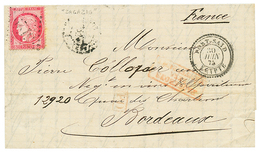 321 PORT-SAID : 1875 80c CERES Obl. GC 5129 + PORT-SAID EGYPTE Sur Lettre Avec Texte De ZAGAZIG. TB. - Altri & Non Classificati