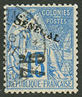 418 SENEGAL : 75 S/ 15c(n°6) Oblitéré. (Tirage 1950). Cote 230€. Signé BRUN. TTB. - Altri & Non Classificati