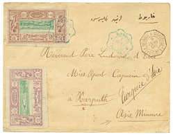 497 COTE DES SOMALIS Pour KARPUTH(ASIE MINEURE) : 1896 10c + 15c Obl. DJIBOUTI Sur Enveloppe Pour MISSION APOSTHOLIQUE à - Other & Unclassified