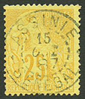 513 "ASSINIE SENEGAL" : COLONIES GENERALES 25c Obl. ASSINIE SENEGAL. Trés Rare. Superbe. - Andere & Zonder Classificatie