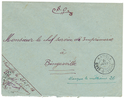 523 "KATIOLA" : KATIOLA COTE D'IVOIRE 21 JANV (année Omise) Sur Enveloppe En FRANCHISE MILITAIRE Pour BINGERVILLE. RARE. - Sonstige & Ohne Zuordnung