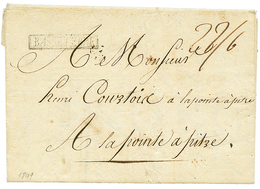 539 1809 Cachet Encadré BASSE-TERRE (Jamet N°4) Sur Lettre Pour POINTE A PITRE. TB. - Other & Unclassified