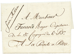 541 3éme Occupation ANGLAISE : 1815 (7 Mars) "SERVICE MILITAIRE" Manuscrit Sur Lettre Avec Entête Imprimé Pour Un Milita - Other & Unclassified