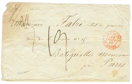 543 "CAPESTERRE Manucrit" : 1840 "CAPESTERRE" Manuscrit (NON SIGNALE) + OUTRE-MER LE HAVRE Sur Enveloppe(pd) Taxée Pour  - Other & Unclassified