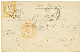 558 1880 CG 15c CERES (n°19) Obl. GUADELOUPE ST CLAUDE Sur Enveloppe Pour La FRANCE. TB. - Altri & Non Classificati