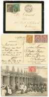 567 3 Lettres: 1904 5c+ 10c KOUROUSSA , 1911 2c+ 4c(x2) DUBREKA, 1907 10c KISSIDOUGOU + FARANAH. TB. - Autres & Non Classés