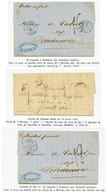 572 GUYANE - Lot 3 Lettres 1839/1867. TB. - Other & Unclassified