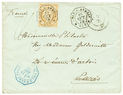 587 INDOCHINE : 1878 CG 15c CERES TTB Margé Obl. CORR. D'ARMEES HUE Sur Enveloppe Pour PARIS. Qualité Exceptionnelle. - Other & Unclassified