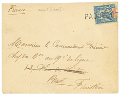 670 1898 SENEGAL 15c Obl. Cachet Portuguais PAQUEBOT + LISBOA(verso) Sur Env. Pour La FRANCE. RARE. TB. - Autres & Non Classés