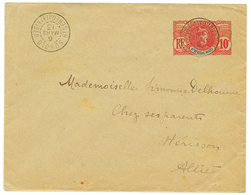 678 HT SENEGAL ET NIGER : 1913 Entier 10c FAIDHERBE Obl. SOKOLO HT SENEGAL ET NIGER Pour La FRANCE. TB. - Autres & Non Classés