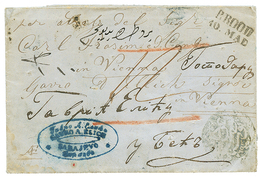 714 1857 BROOD + Negativ Cachet On Entire Letter From SARAJEVO To VIENNA. Vvf. - Other & Unclassified
