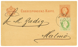 715 1878 AUSTRIA P./Sto 2k+ 3k Canc. WIEN To MALMO SWEDEN. Vf. - Autres & Non Classés