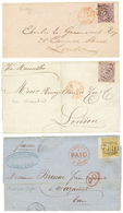 774 GB Used Abroad - Lot 3 Covers From SUEZ, ALEXANDRIA & BUENOS-AYRES. Vf. - Autres & Non Classés