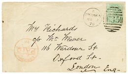 777 "PANAMA" : 1876 GB 1 SCHILLING Canc. C35 + PANAMA On Envelope To ENGLAND. Superb. - Autres & Non Classés