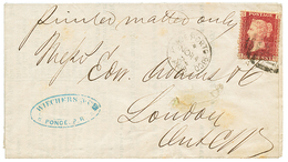 780 PORTO-RICO : 1874 1p + PONCE PORTO-RICO On Complete PRINTED MATTER To ENGLAND. Scarce. Vf. - Other & Unclassified