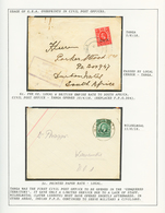 807 GEA : Superb Collection 6 Covers With CENSOR, DESTINATION On Exhibition Pages. Vvf. - Other & Unclassified