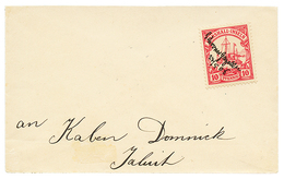 829 MARITIME POST : 1908 10pf Pen Cancel "SCHONER ...." On Envelope To JALUIT. Scarce. Superb. - Autres & Non Classés