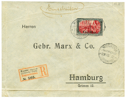 837 "MOGADOR" : 1902 6P25c On 5M(n°19) Canc. MOGADOR On REGISTERED Envelope(crease) To HAMBURG. Signed GROBE. Vf. - Other & Unclassified