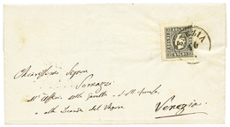 870 LOMBARDO-VENETIA : 1859 3 SOLDI (n°29) Canc. VENEZIA On Local Entire Letter. Signed AVI. Vvf. - Unclassified