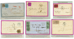 877 PAPAL STATES : Lot 6 Covers 1853-68. F/Vf. - Non Classificati