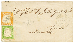 880 "MOLLARE" : 1863 SARDINIA 5c(n°13Ed) + 10c(n°10De) Canc. MOLLARI On Envelope To TORINO. Sass = 2750€. Vvf. - Non Classés