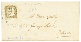 888 "CALACHIBETTA - SICILY" 1861 SARDINIA 10c(n°14Cg) Canc. CALACHIBETTA On Cover To PALERMO. Rare. Vf. - Unclassified