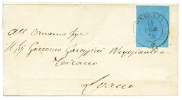 890 1854 SARDINIA 20c With Large Margins Canc. ONEGLYA On Cover To LOANO. Superbe. - Non Classificati