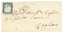 902 "PAULOLATINO" : 1858 20c(n°15A) With 4 Large Margins Canc. PAULOLATINO On Cover To CAGLIARI. Vf. - Non Classés
