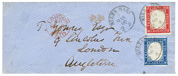 913 1860 SARDINIA 20c + 40c Canc. NIZZA MARA On Envelope To LONDON (GREAT BRITAIN). Scarce. Vf. - Non Classés