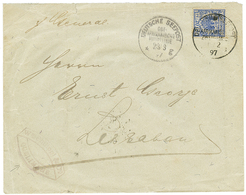 950 MOZAMBIQUE - QUELIMANE : 1897 GERMANY 20pf Canc. DEUTSCHE SEEPOST AFRIKANISCHE HAUPTLINIE On Envelope From QUELIMANE - Autres & Non Classés