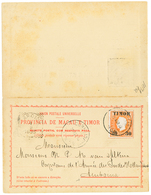 951 TIMOR : 1893 30 On 300R Canc. TIMOR On U.P.U CARD (+ Reply Unused) To AMBOINA. Vf. - Other & Unclassified