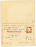 951 TIMOR : 1893 30 On 300R Canc. TIMOR On U.P.U CARD (+ Reply Unused) To AMBOINA. Vf. - Altri & Non Classificati