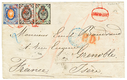 966 1869 3k + 5k + 20k Red Cancel On Cover From MOSCOU To FRANCE. Vf. - Autres & Non Classés