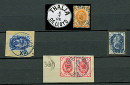 980 Superb Lot Of 5 Stamps From RUSSIA Canc. LLOYD AUSTRIACO THALIA, XIII, XX, LXVII. - Other & Unclassified